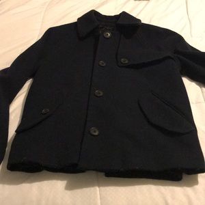 Navy wool pea coat (size S, Abercrombie)
